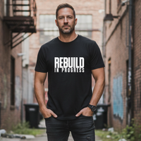 Load image into Gallery viewer, Rebuild In Progress — Premium Identity Tee | Mind Clear Mood Savage